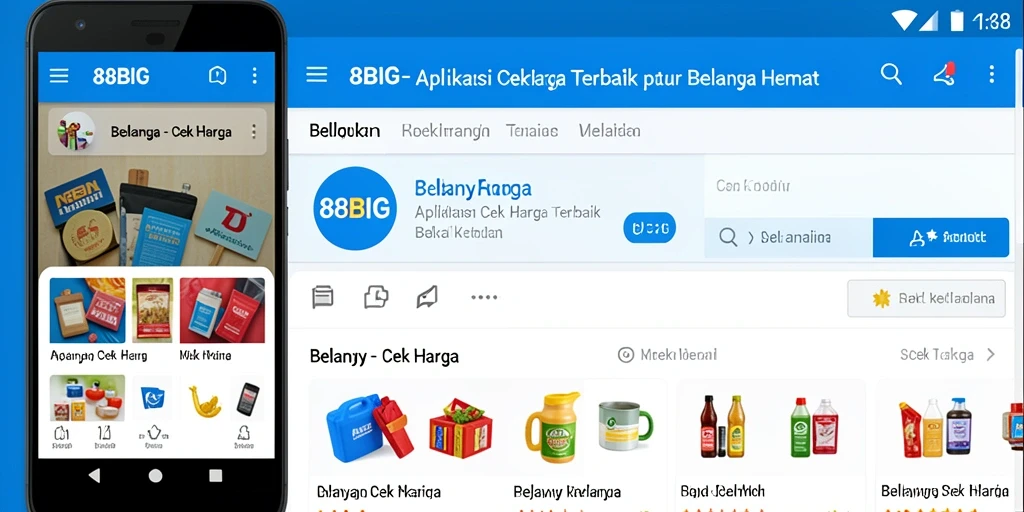 Tampilan antarmuka aplikasi Cek Harga 88BIG yang informatif dan mudah digunakan.