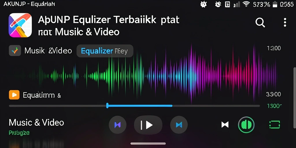 Tampilan antarmuka <strong>AKUNJP</strong> yang menarik dan intuitif untuk pengaturan audio.