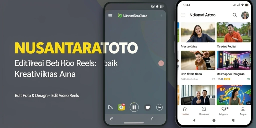 Antarmuka NUSANTARATOTO yang menarik untuk pengeditan video.