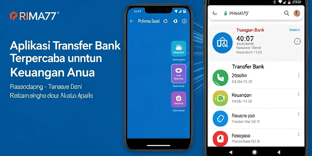 Antarmuka aplikasi PRIMA77 yang simpel dan modern.