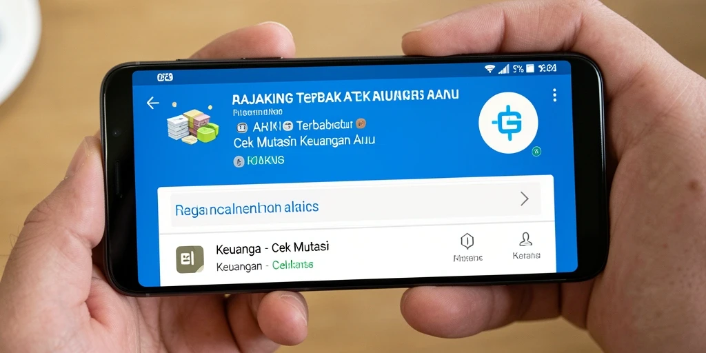 Antarmuka RAJAKING untuk cek mutasi keuangan yang mudah dipahami.