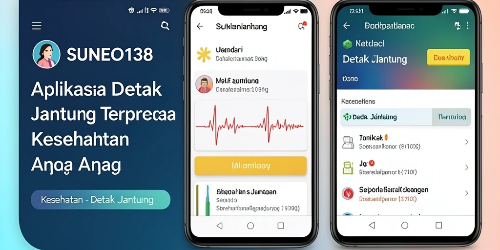 Tampilan antarmuka SUNEO138 untuk pengukuran detak jantung yang mudah.