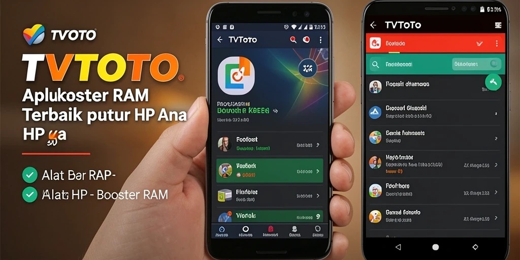 Tampilan antarmuka aplikasi TVTOTO yang sederhana dan fungsional.
